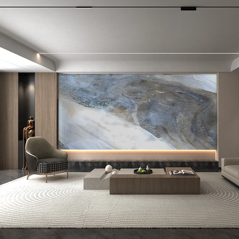 Amazon Yaşıl və Mavi Seriya Mərmər Fon Divar Paneli