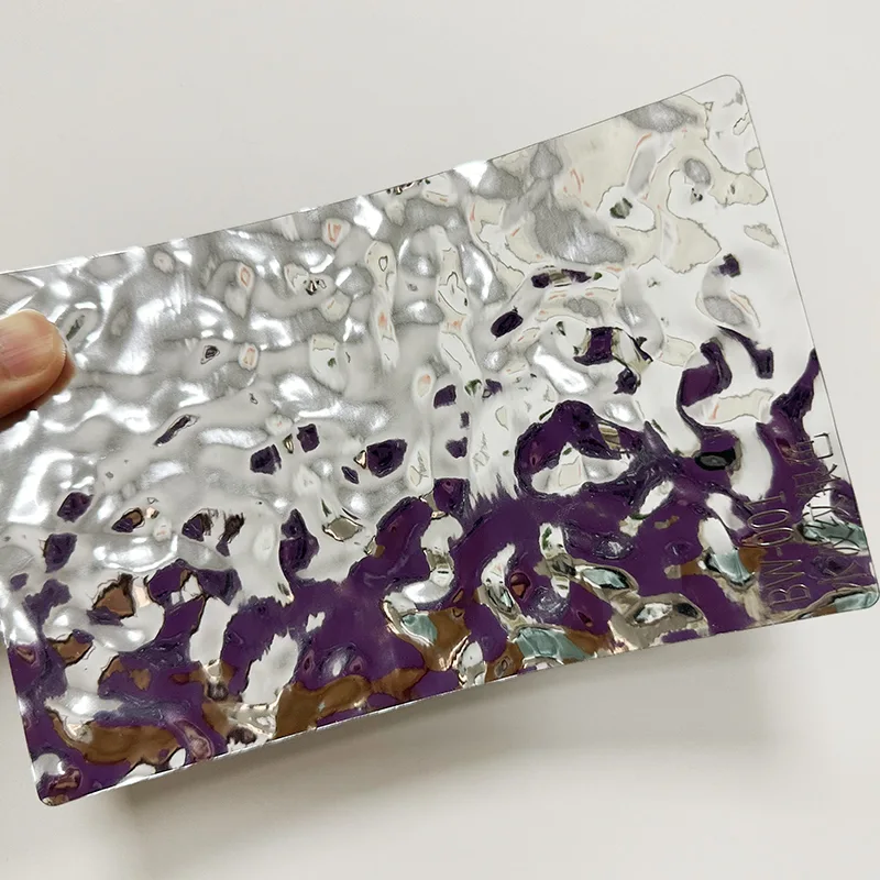 PET Water Ripple Carbon Crystal Wall Panel