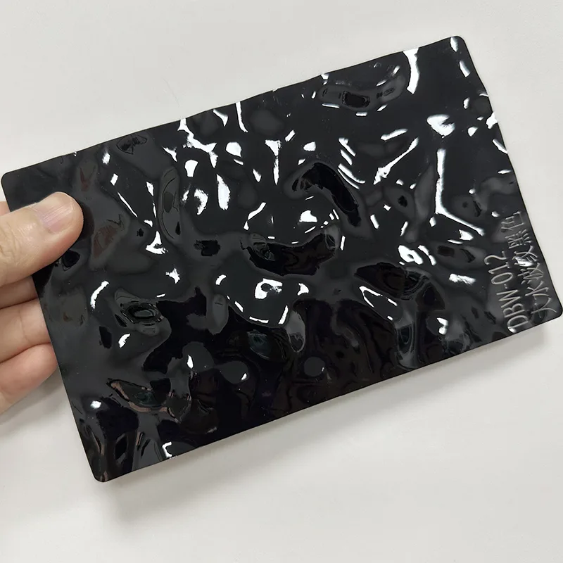 PET Su Ripple Karbon Kristal Divar Paneli